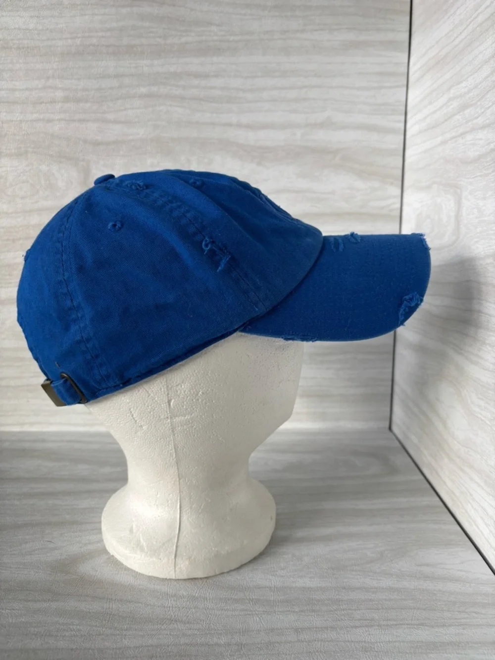 KC Royals Embroidered Distressed Dad Hat - Blue One Size
